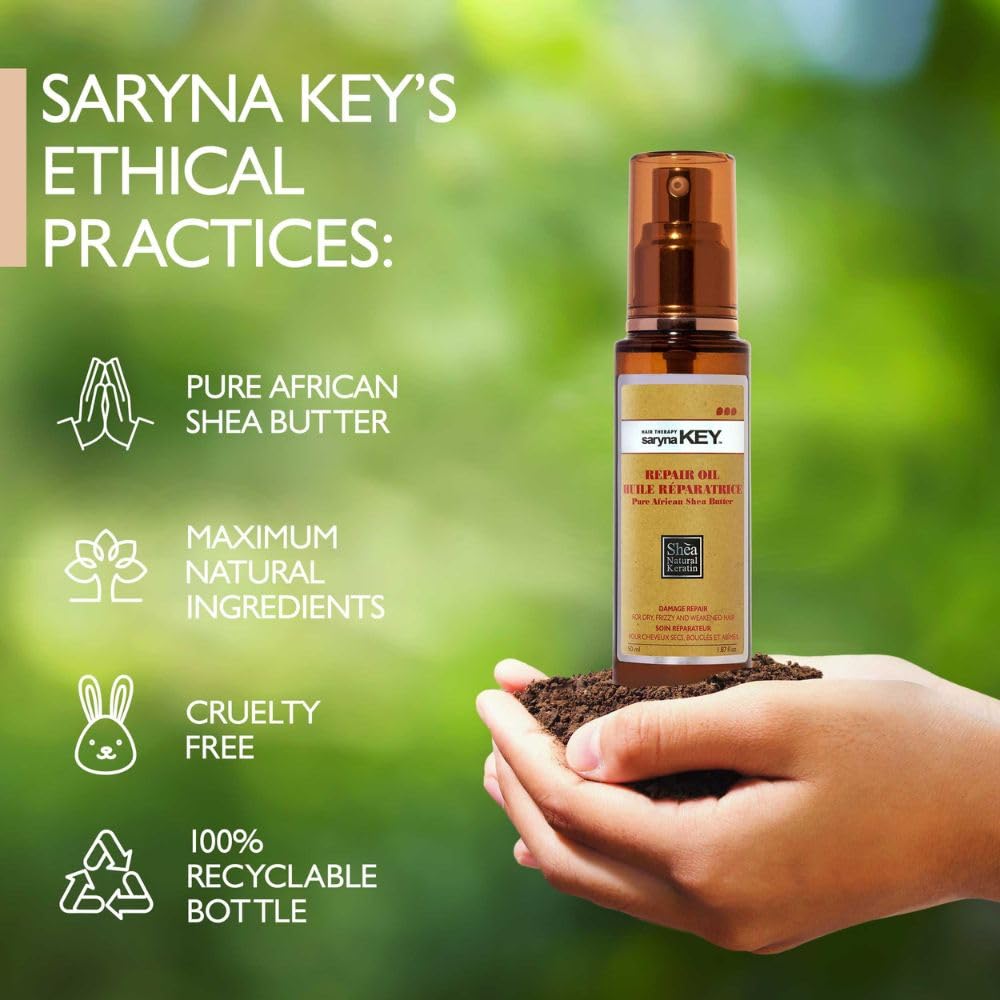 Saryna Key Repair Oil is color-safe, preserving vibrancy while hydrating.