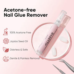SASSYTIP portable remover has a compact design for on-the-go use
