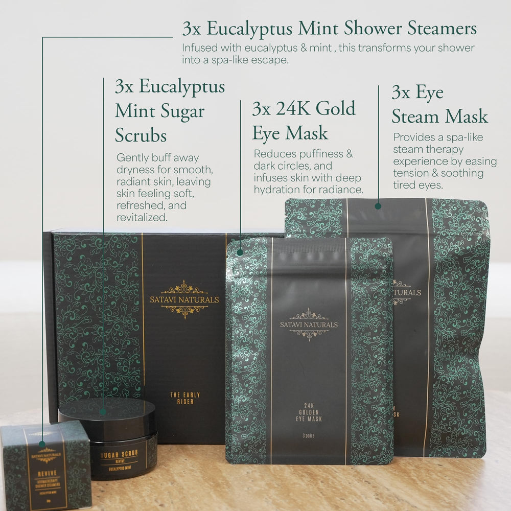 Satavi Naturals self-care set supports frequent relaxation routines at home.