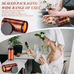 SATINIOR 12-pack storage jars help organize gifts and samples.