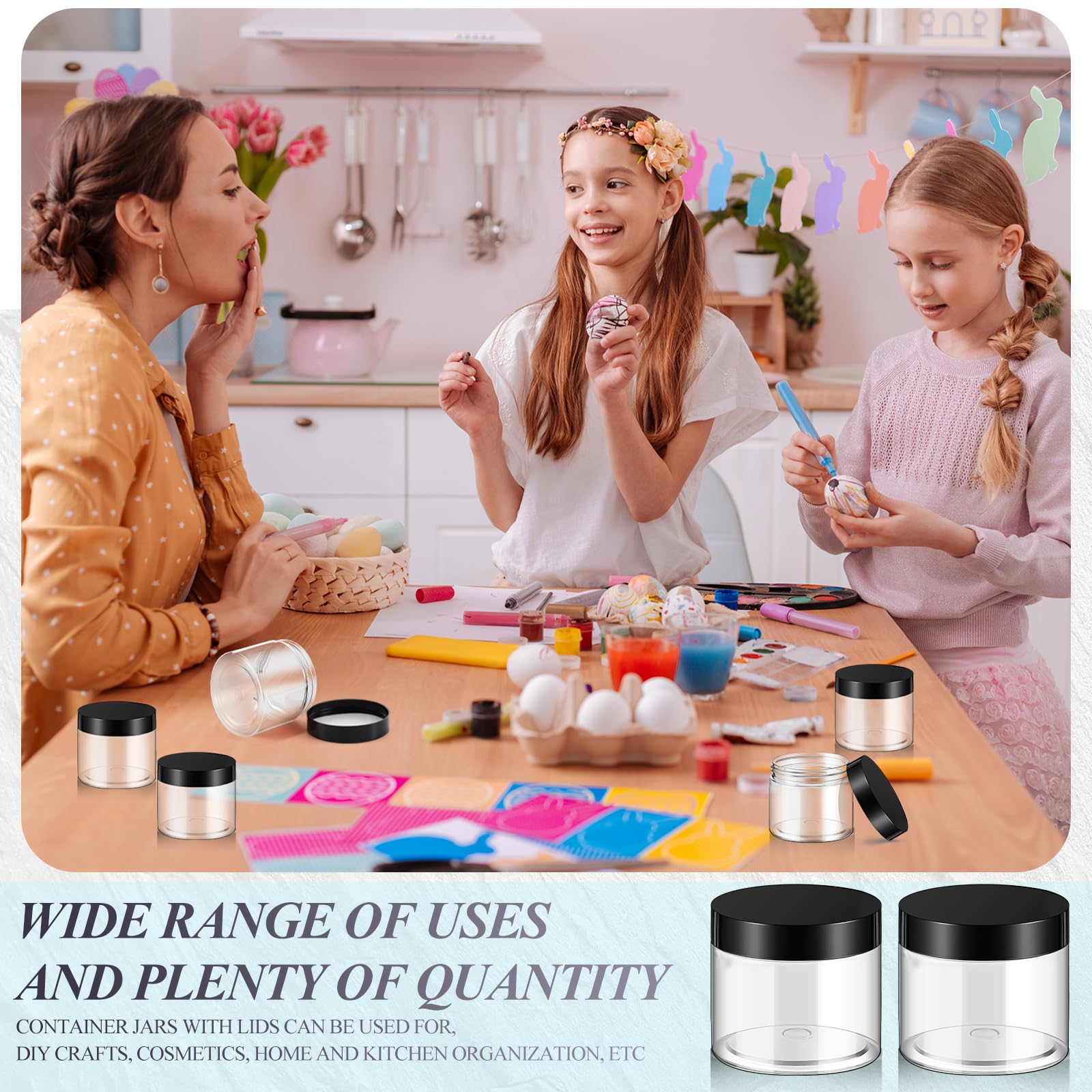 Satinior multi-purpose containers suited for serums, creams, and samples