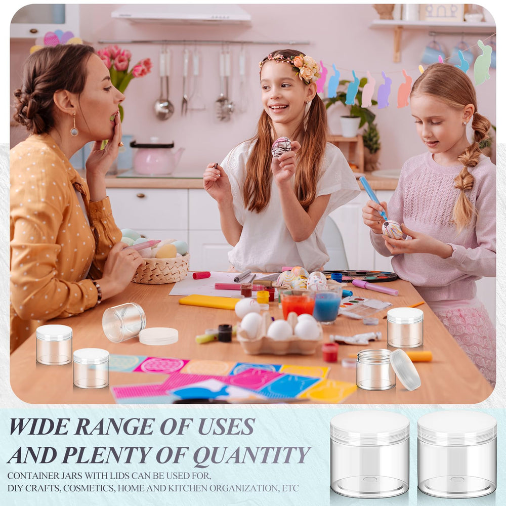 SATINIOR multipurpose storage jars suitable for cosmetics and DIY projects.