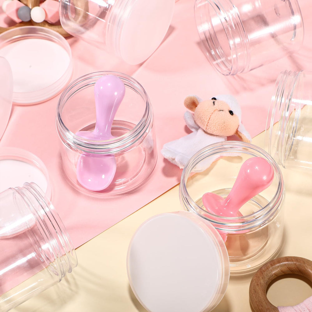 SATINIOR travel-ready 4 oz containers ideal for lotions and creams.