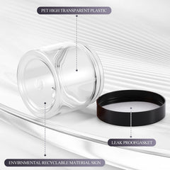 Satinior travel-size 6oz containers ideal for toiletries