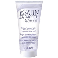 SATIN SMOOTH beSmooth after-wax lotion bottle for post-wax care and irritation relief.