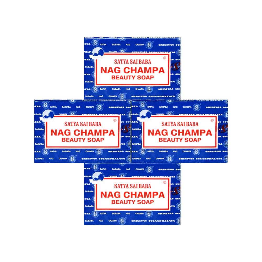 Satya Nag Champa Sai Baba natural soap bar with a calming fragrance and rich lather.
