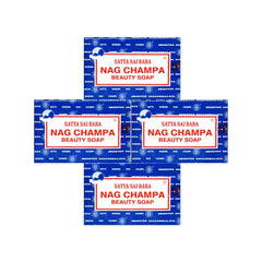 Satya Nag Champa Sai Baba natural soap bar with a calming fragrance and rich lather.