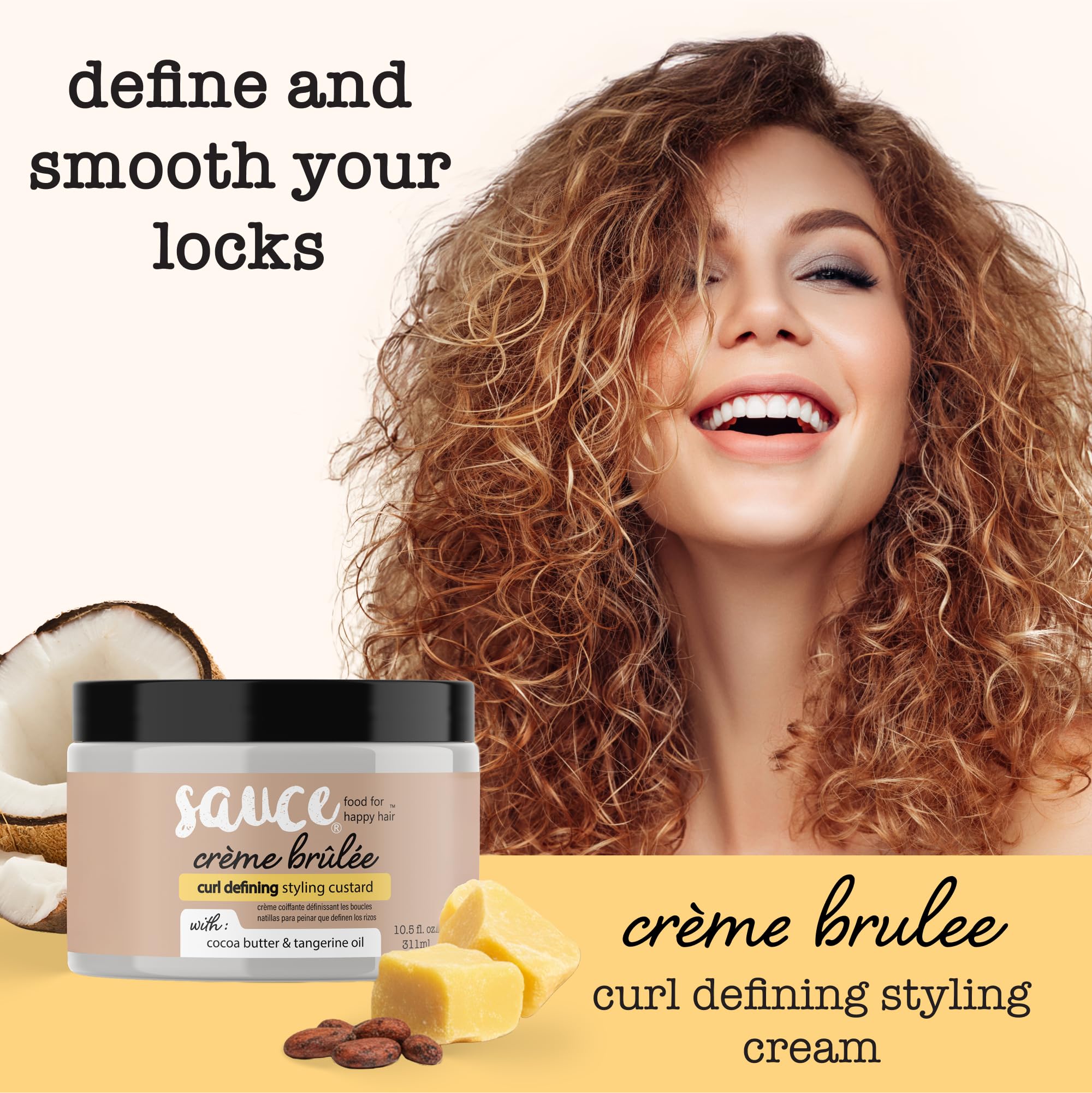 SAUCE BEAUTY Cocoa butter and coconut oil ingredient spotlight for shine