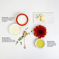 Sauce Beauty Creamy House Dressing Conditioner texture close up highlights creamy detangling cream.