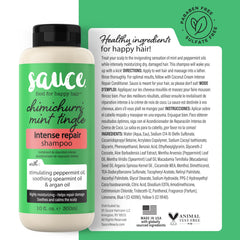 SAUCE Intense Repair Shampoo is ready for daily routine and styling prep