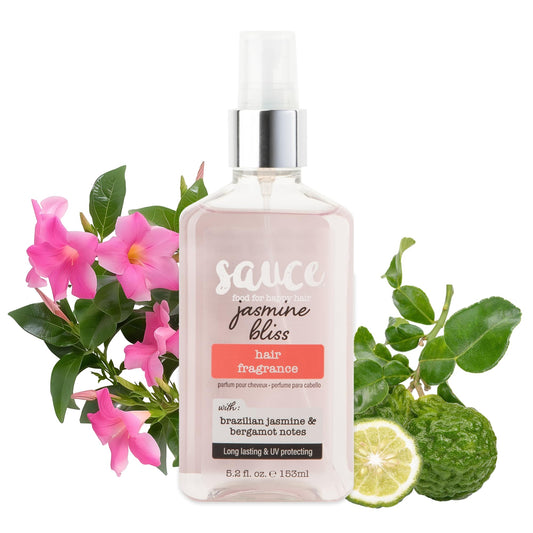 SAUCE BEAUTY Jasmine Bliss bottle pour shows long-lasting scent for daily refreshment