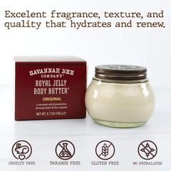 Pump application of Savannah Bee Royal Jelly Body Butter for easy daily use