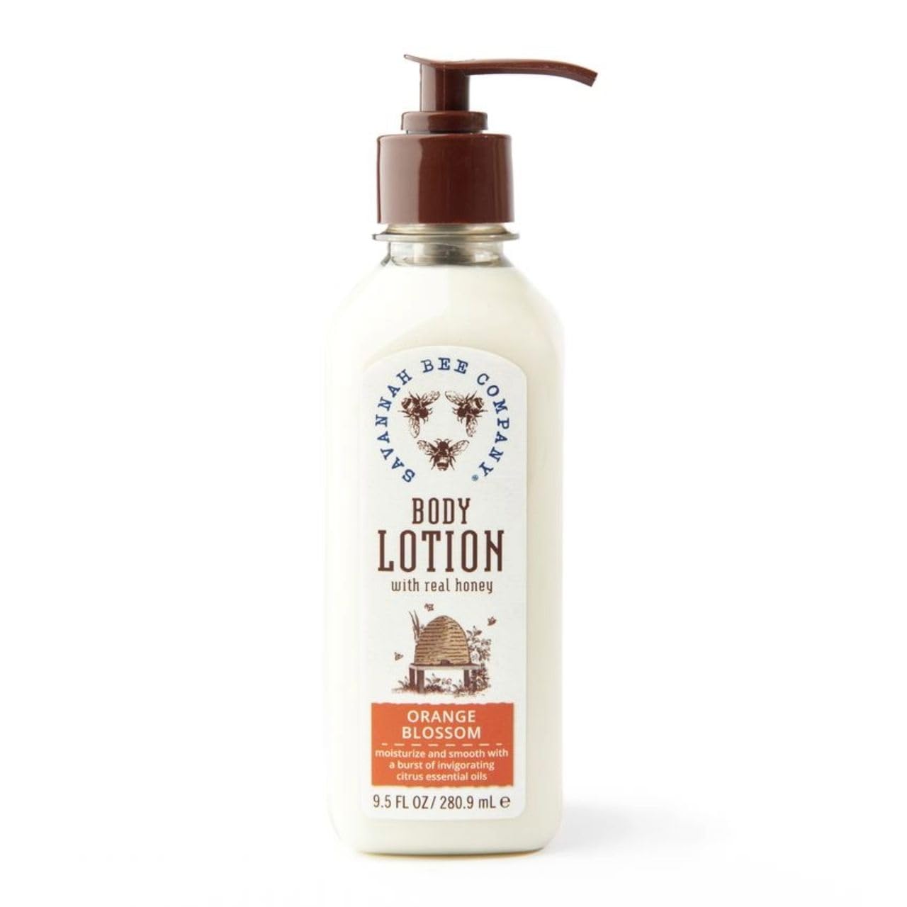 Savannah Bee Company Honey Body Lotion orange blossom bottle with light hydration and fresh fragrance