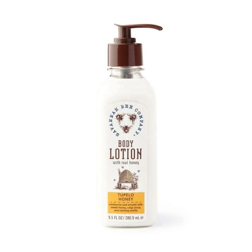Savannah Bee Company Honey Body Lotion orange blossom bottle for silky skin.