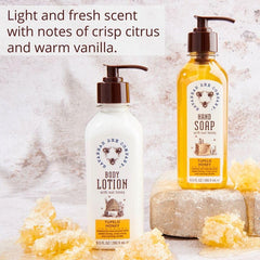 Savannah Bee Company Honey Body Lotion rosemary lavender jar nourishes and relaxes.