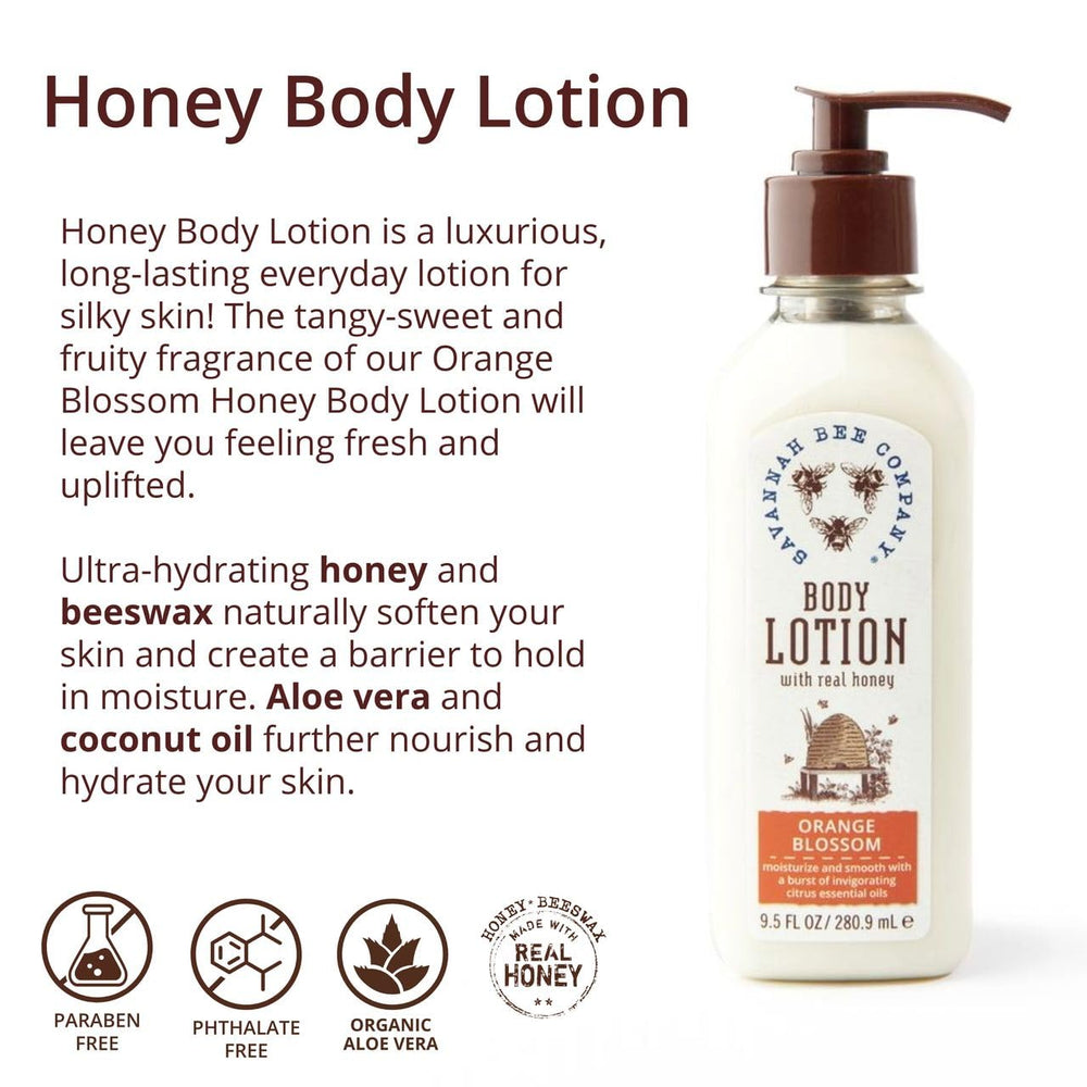 Savannah Bee Company Honey Body Lotion tupelo honey bottle blends nature-inspired hydration