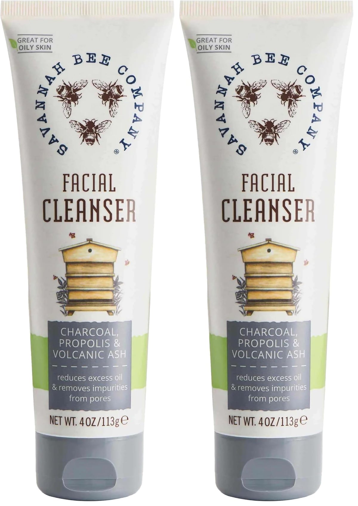 Savannah Bee Propolis Extract cleanser bottle pour for daily pore cleansing.