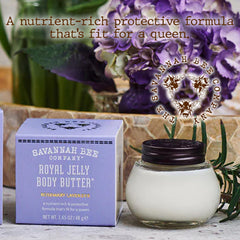 Packaging shot highlights glass jar and gift-ready presentation