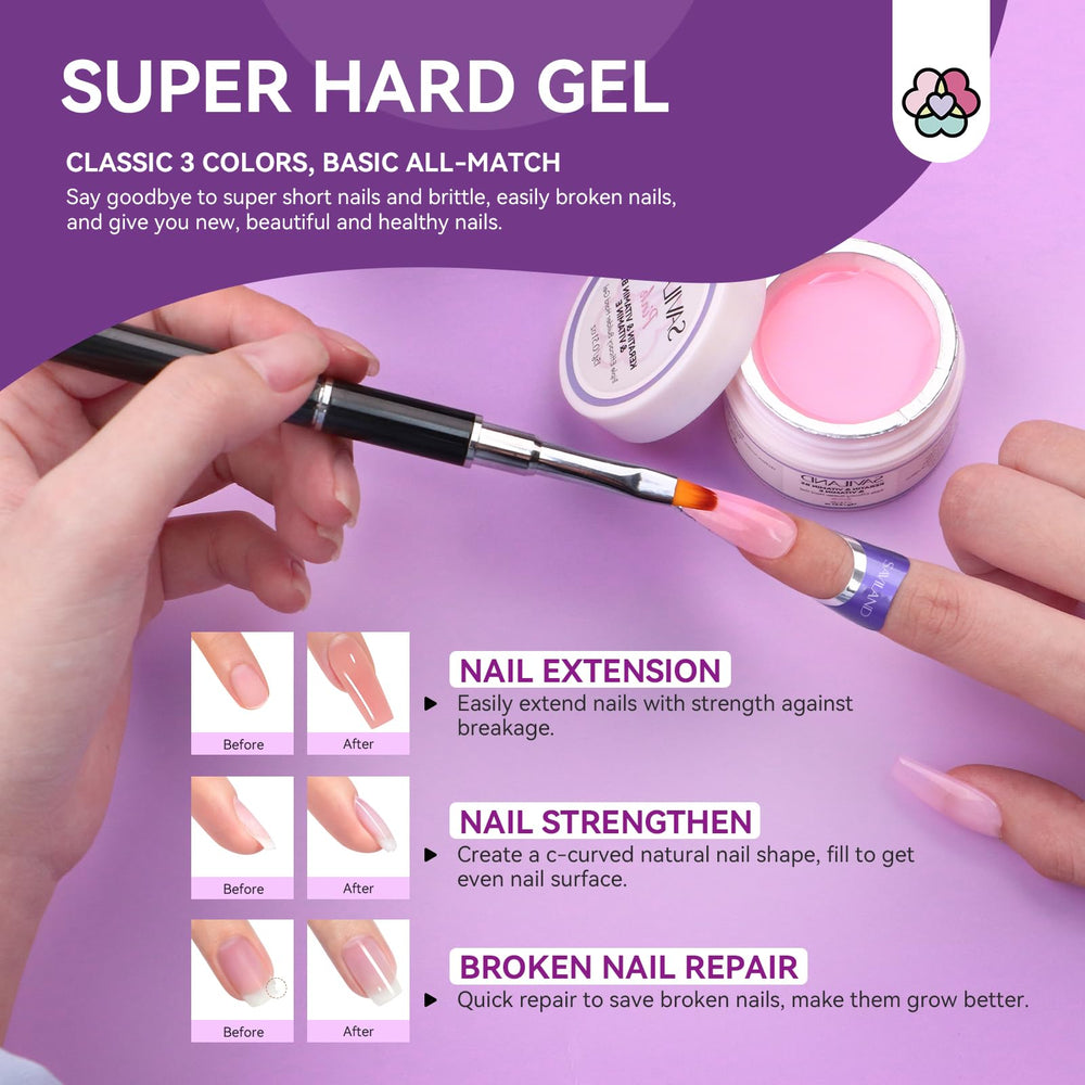 SAVILAND 15 ml Base Top Gel provides adhesion and glossy protection
