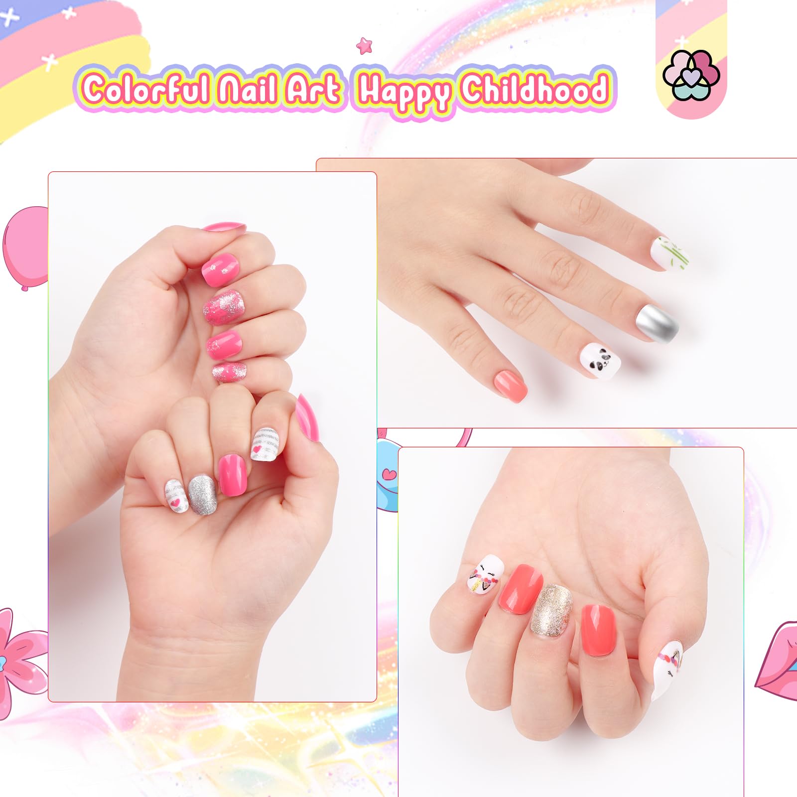 The 168-piece SAVILAND set enables unlimited DIY nail art ideas.