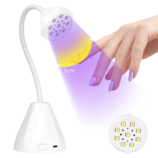 SAVILAND 27W UV lamp front view for quick gel nail curing at home