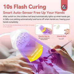 SAVILAND home-use image highlights DIY gel nail convenience on demand