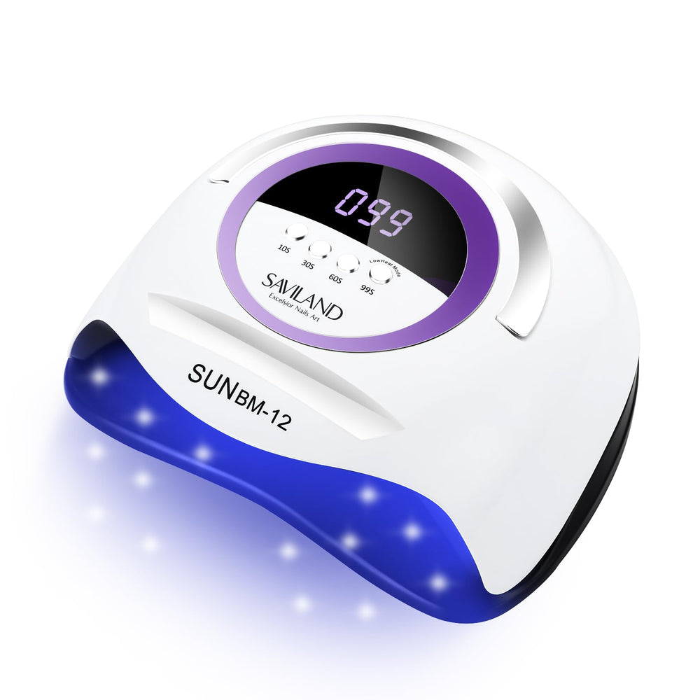 SAVILAND 300W UV Nail Lamp front view for quick, even curing.