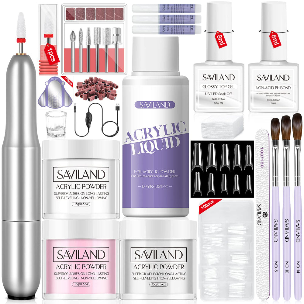 SAVILAND acrylic nail drill for precise at-home shaping.