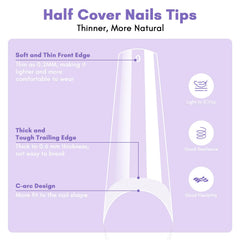 SAVILAND clear acrylic powder for extensions and overlays.