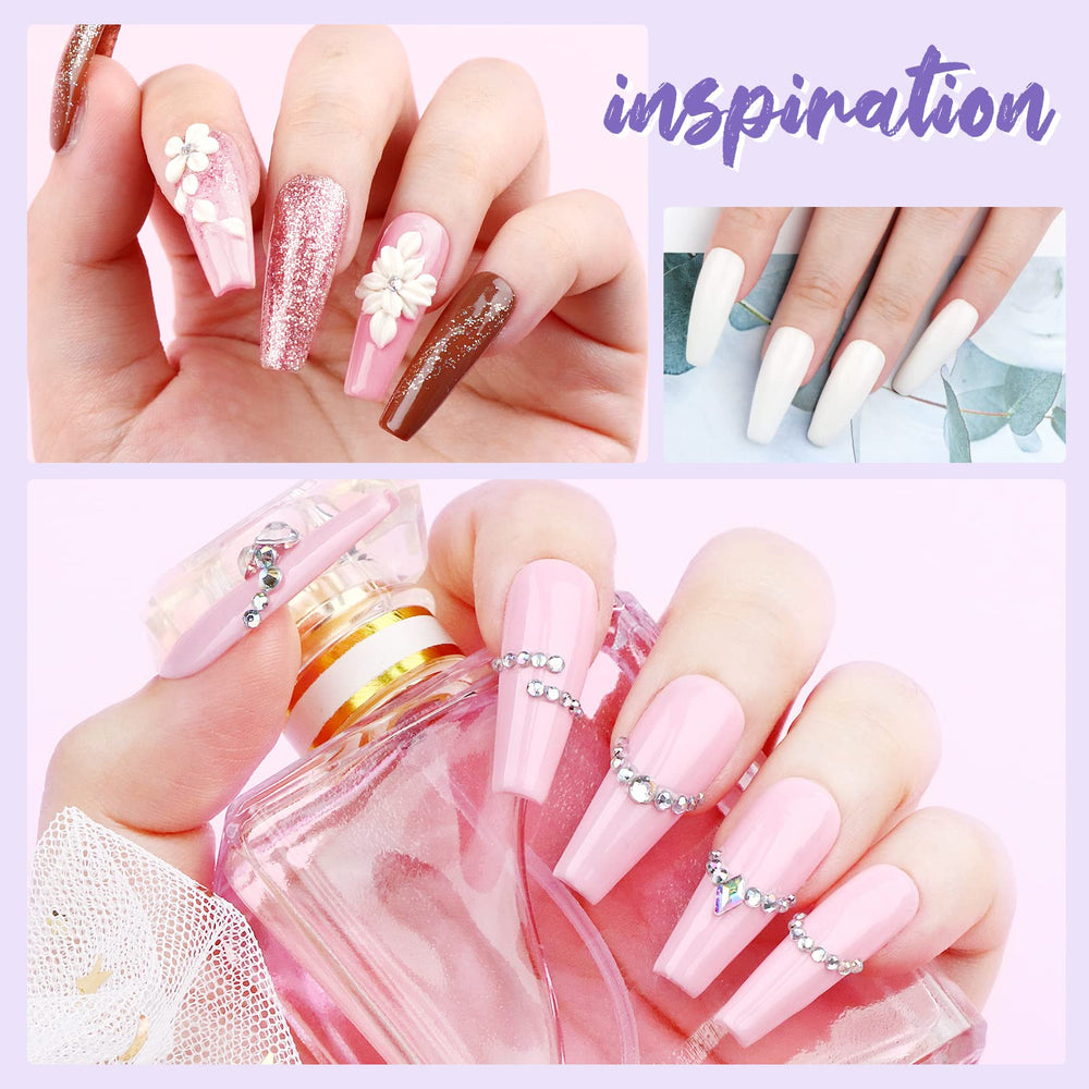 SAVILAND pink acrylic powder ideal for blends and French bases.