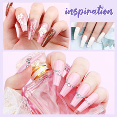 SAVILAND pink acrylic powder ideal for blends and French bases.