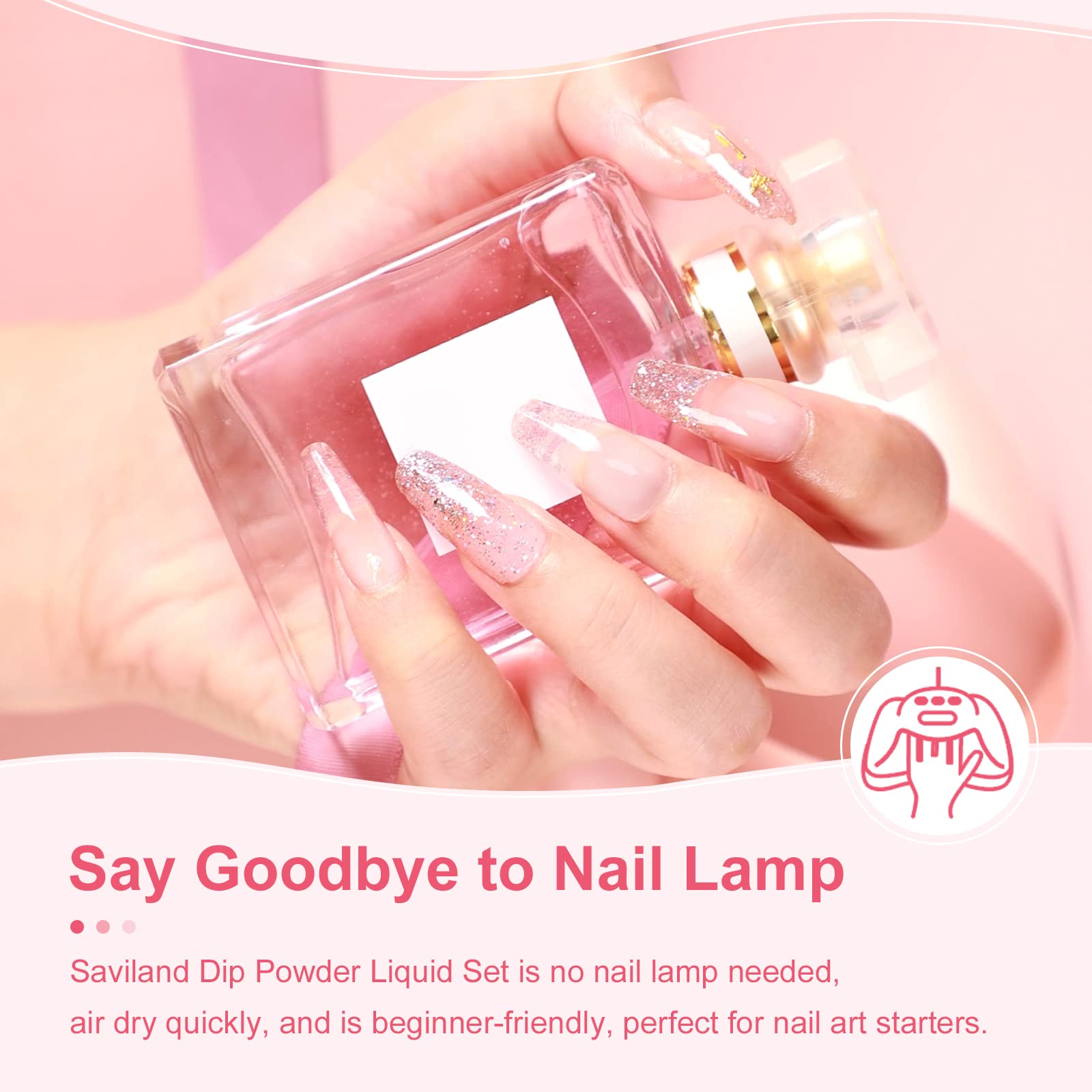 SAVILAND activator bottle enables quick setting without lamps