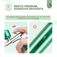 SAVILAND nail airbrush kit cleaning brushes simplify maintenance and longevity.