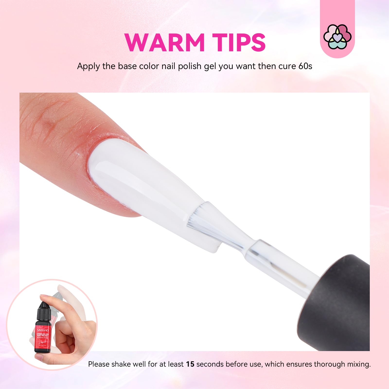 SAVILAND fine mist spray depiction for smooth, even application