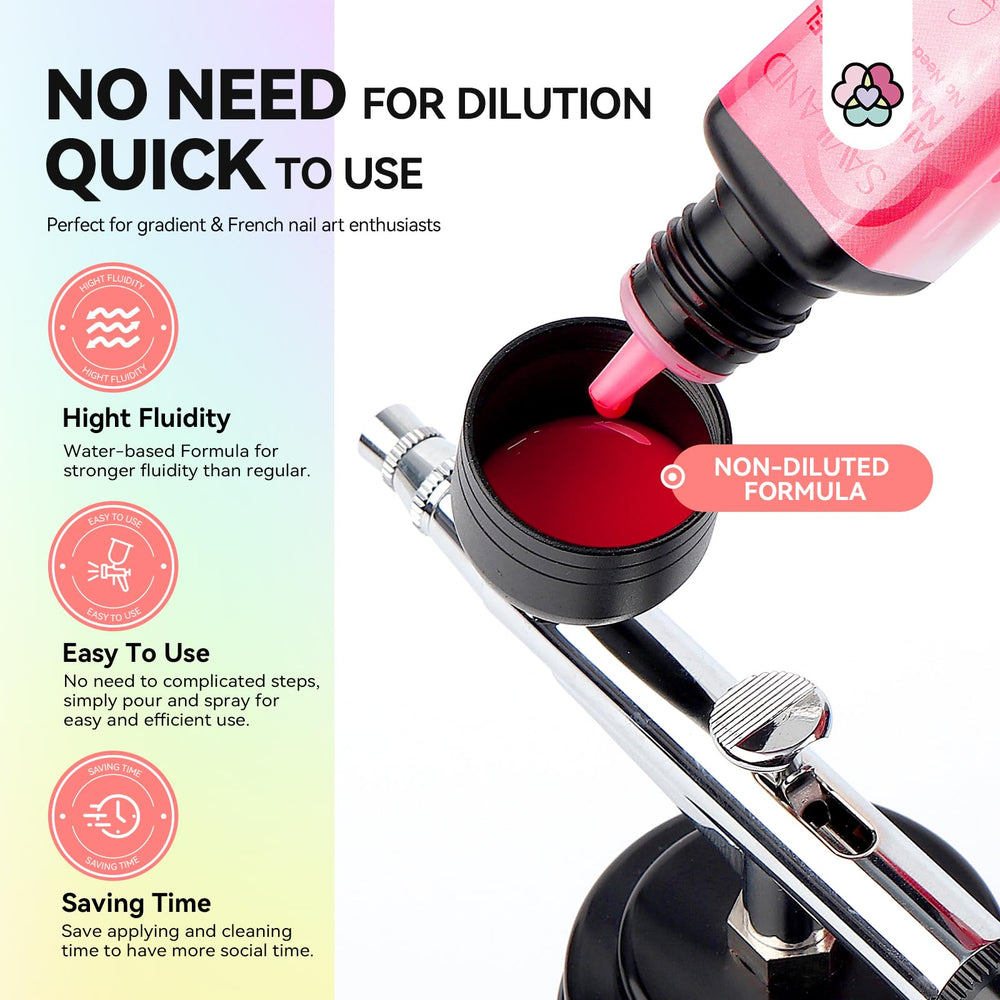 SAVILAND gradient nails show seamless color transitions with minimal effort