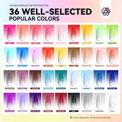 SAVILAND airbrush gel nail polish spray demonstrates easy no-dilution, smooth gradients