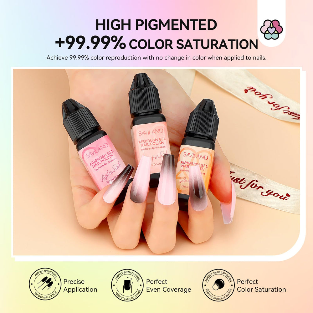 SAVILAND water-based formula supports easy cleanup and healthier-feeling nails
