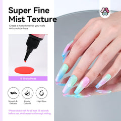 SAVILAND fine mist texture delivers even coverage on natural nails