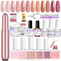SAVILAND builder gel bottle with castor oil for nail strength and shine