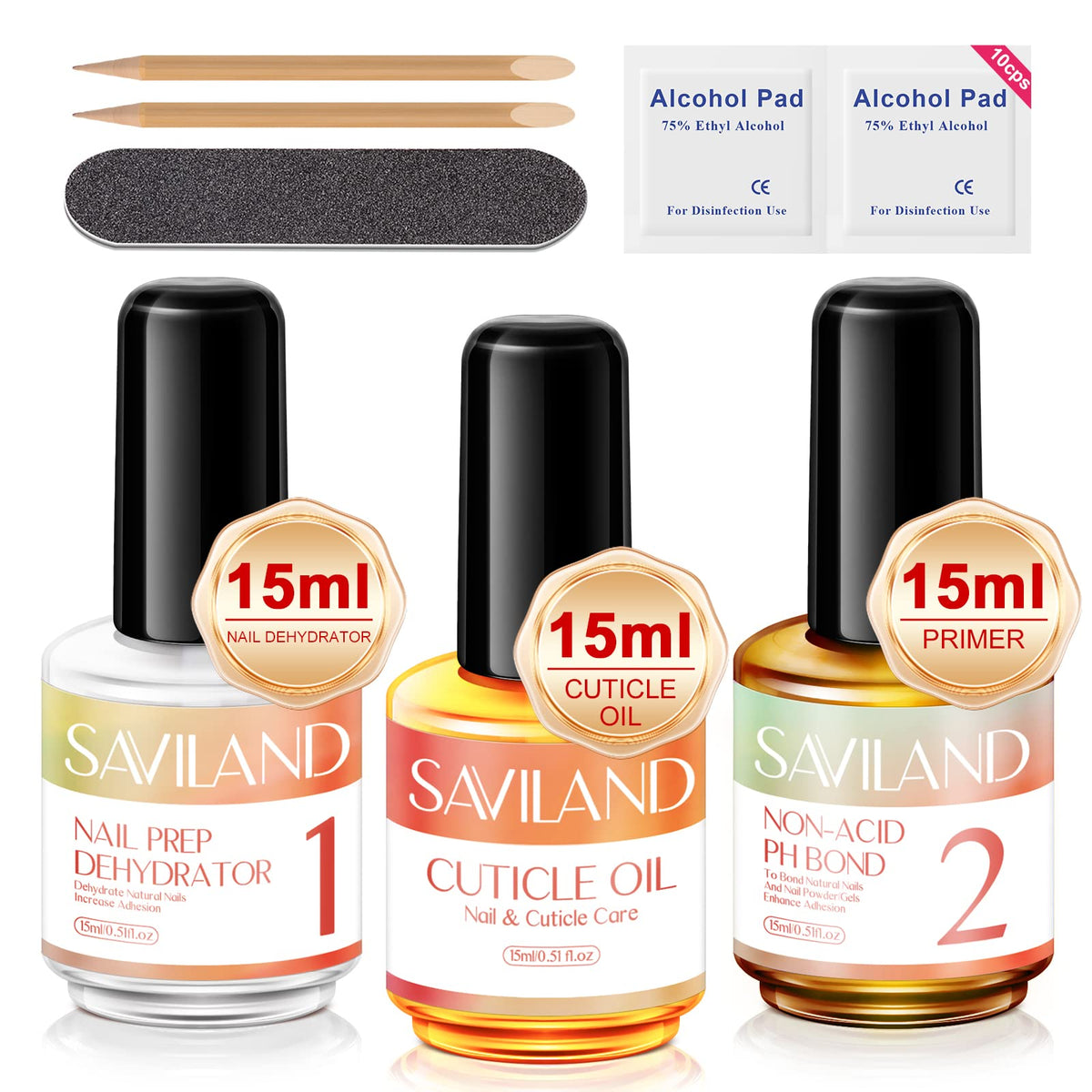 SAVILAND nail dehydrator 15ml bottle for clean nail prep and adhesion support