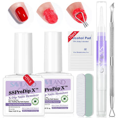 SAVILAND Dip Powder Remover kit enables gentle at-home removal without soaking