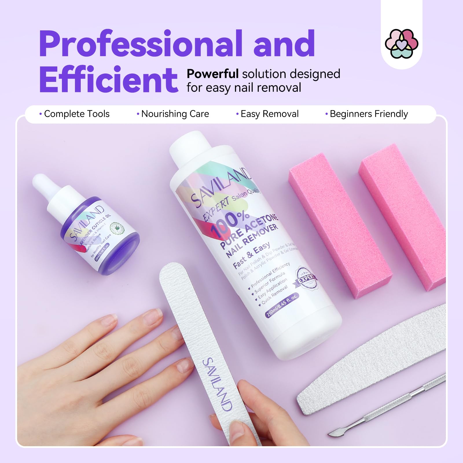 SAVILAND DIY nail removal kit ready for home use or professional setups.