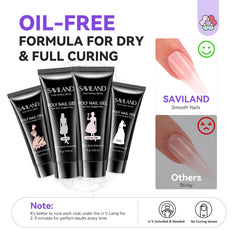 SAVILAND Dual forms and nail clip for precise shaping.
