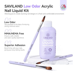 SAVILAND EMA monomer brushes 8 10 14 for precise application and smooth beads