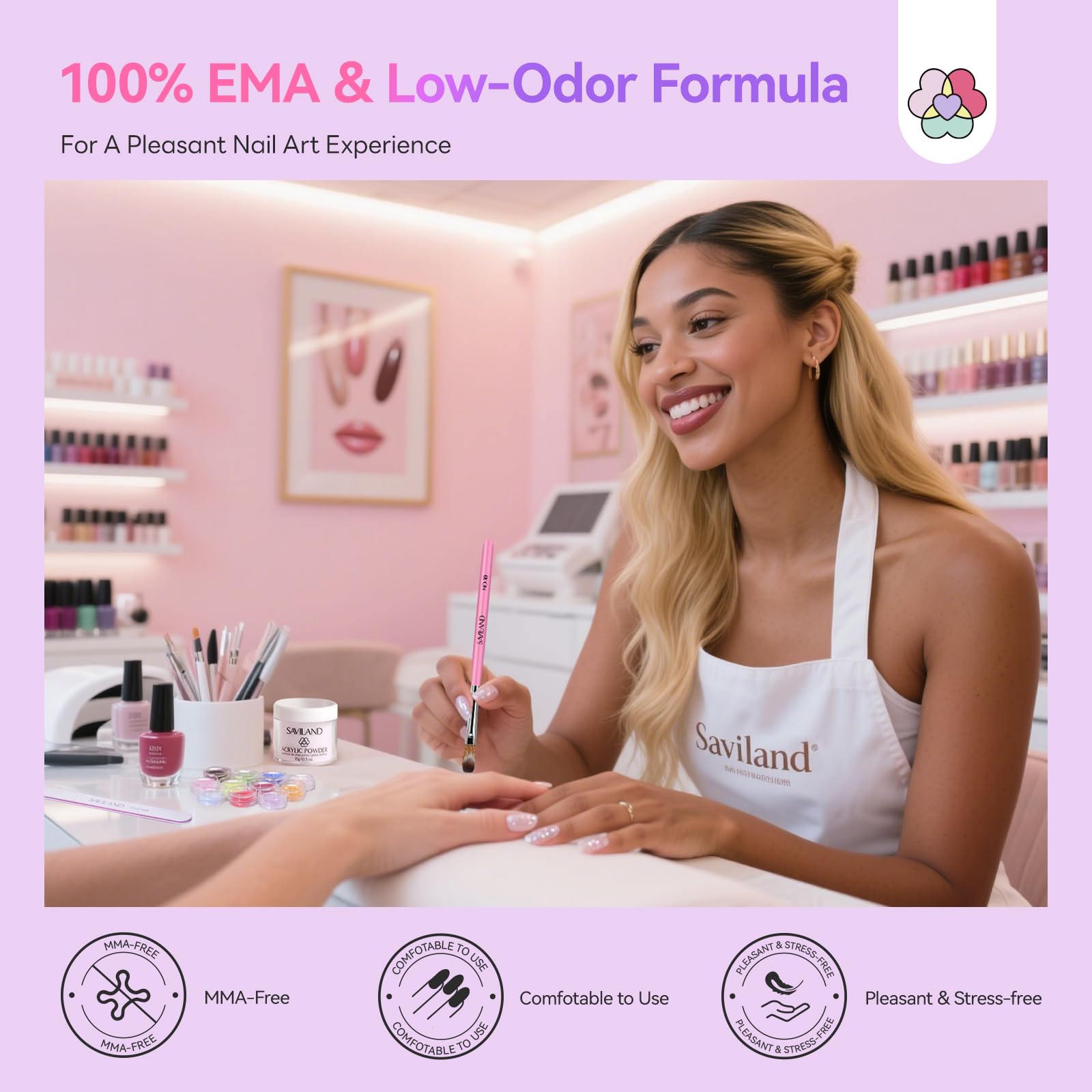 SAVILAND EMA monomer liquid ready for precise sculpting at home