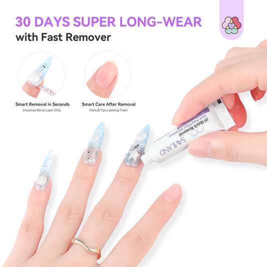 SAVILAND Fast Remover dissolves glue quickly for easy transitions without damage.