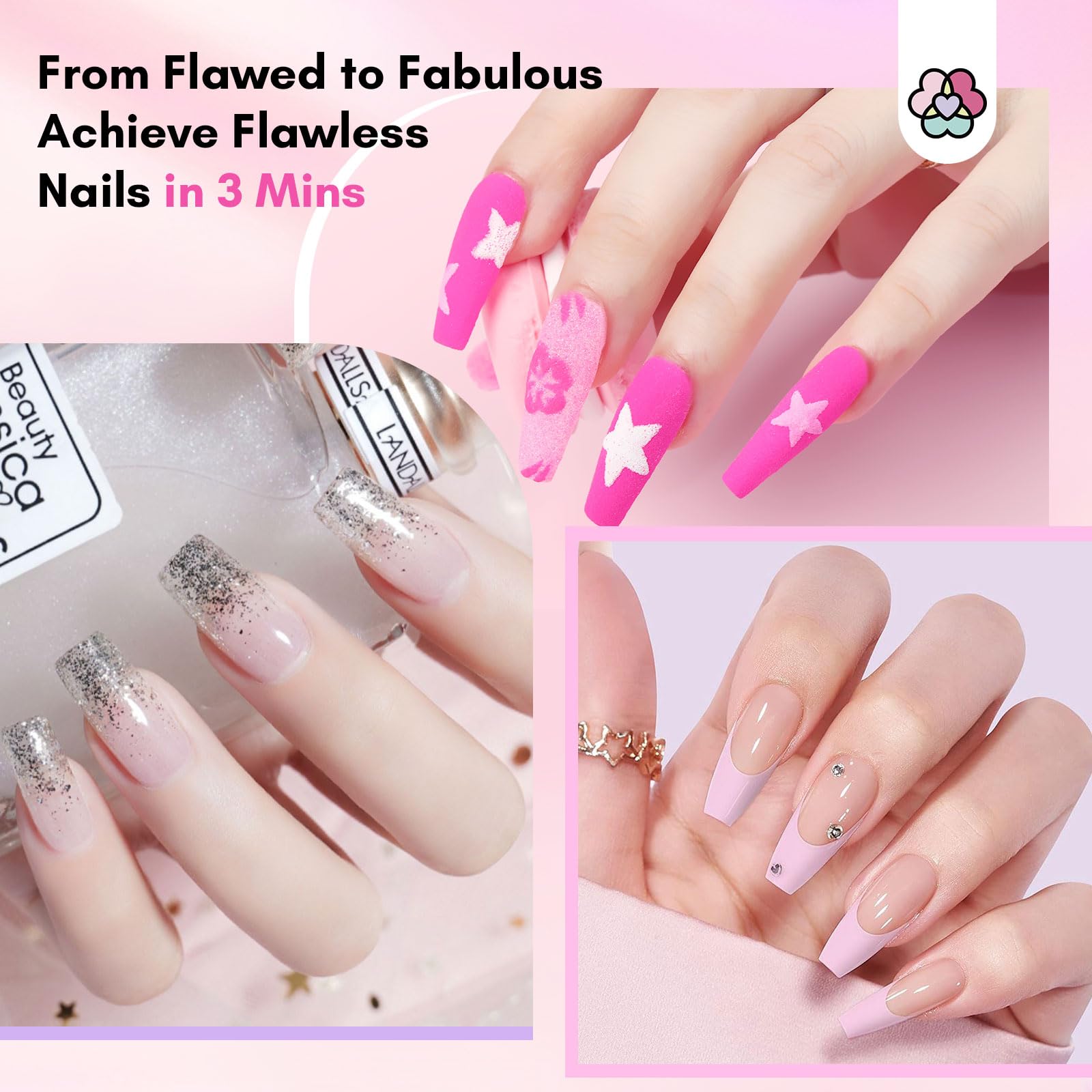 SAVILAND finished nails look durable for salon or home use.