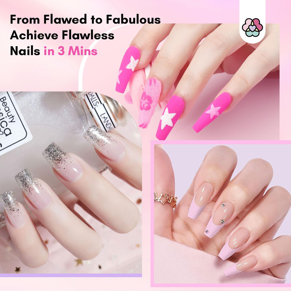 SAVILAND finished nails look durable for salon or home use.