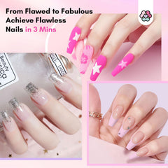 SAVILAND finished nails look durable for salon or home use.