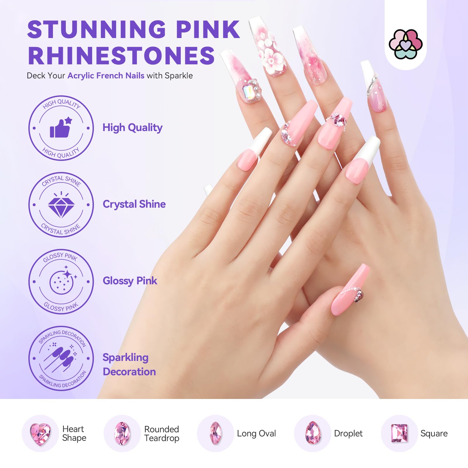 SAVILAND French tip variations for diverse nail looks.